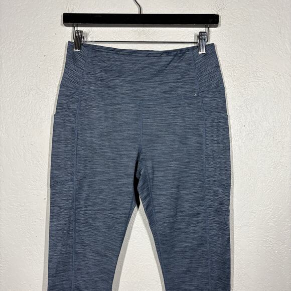 Mondetta Performance Luxury Heavy Knit Athletic Leggings Blue Heather Sport - S - Picture 2 of 4